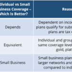 b3 1 small business vs individual health insurance plans