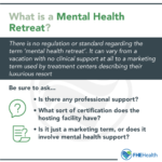 what is a mental health retreat